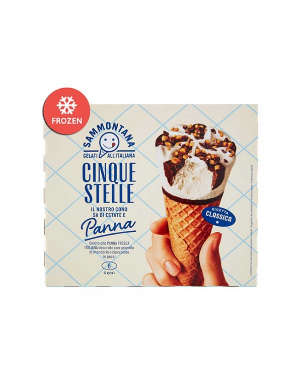 Sammontana - Cinque Stelle 6x75gr Κρέμα, 672τμχ (παλέτα)