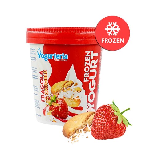 Yogurteria - Frozen 250gr Yogurt Strawberry Crumble, 672 τμχ (παλέτα)